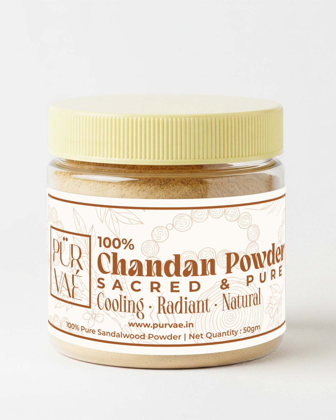 Purvae 100% Chandan Powder | Sacred Sandalwood Powder for Rituals & Natural Skincare