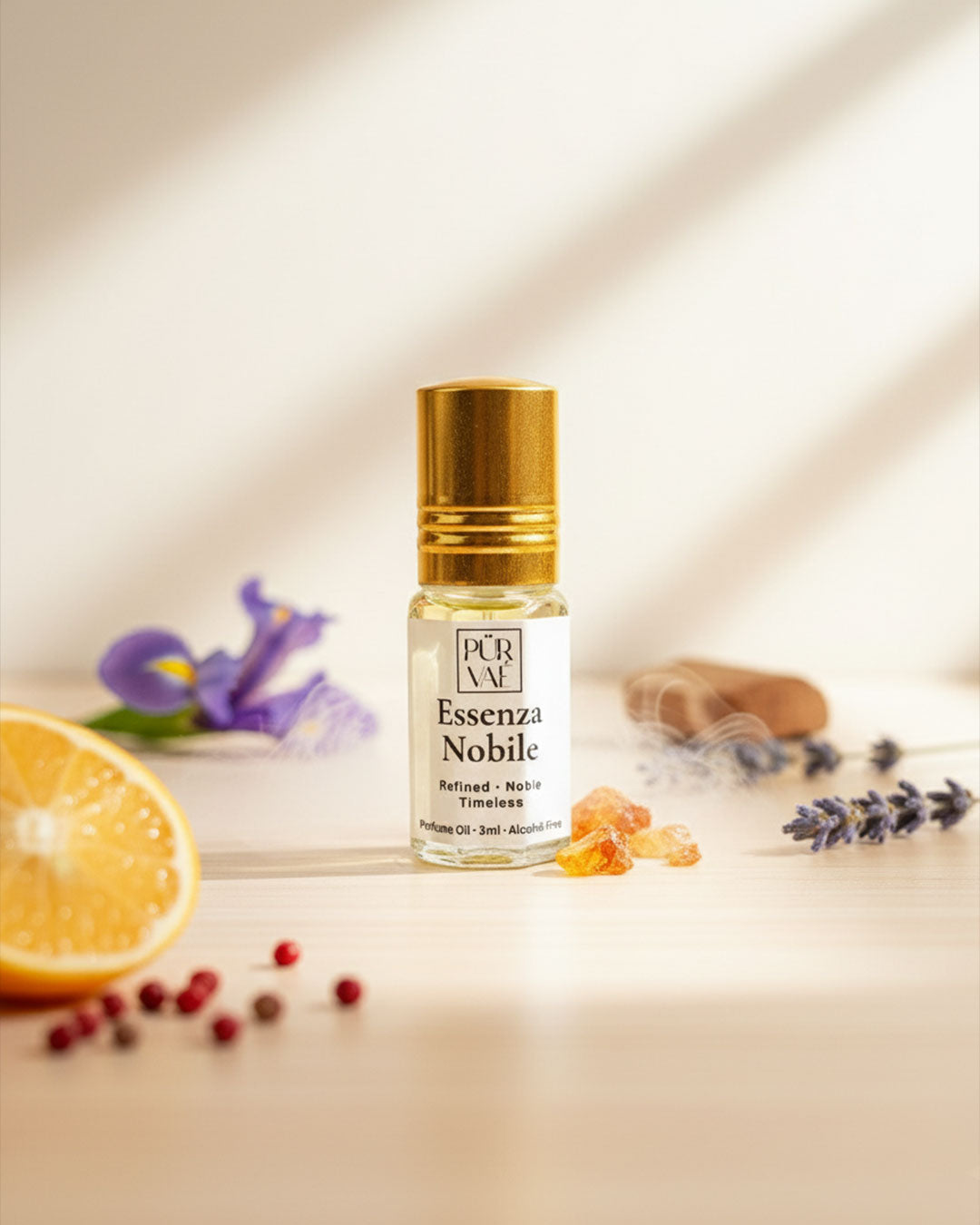 Purvae Essenza Nobile | Roll-On Pure Perfume Oil (Unisex, 48 hrs Long-Lasting)