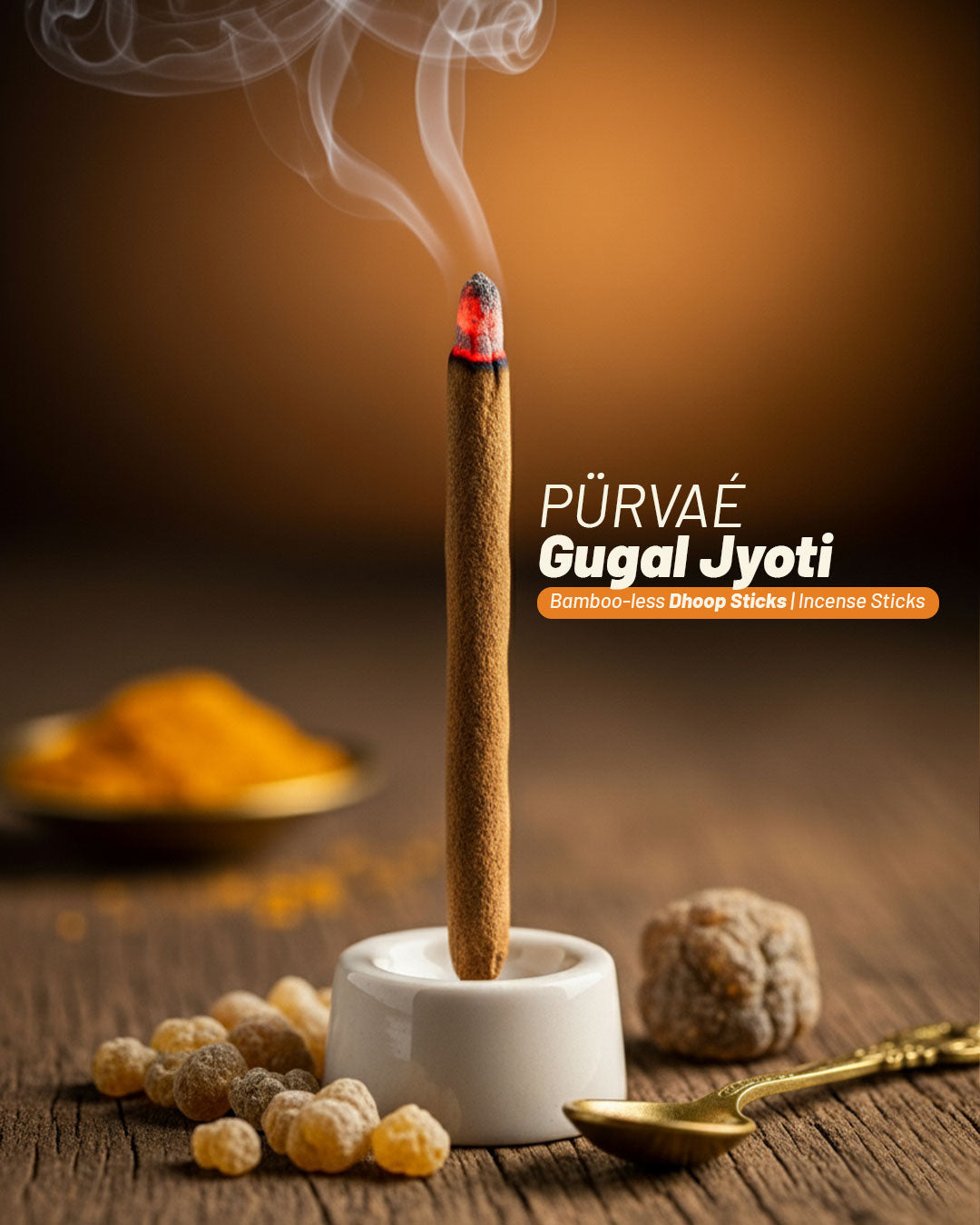 Purvae Gugal Jyoti Bambooless Dhoop Sticks | Incense Sticks (150 g)