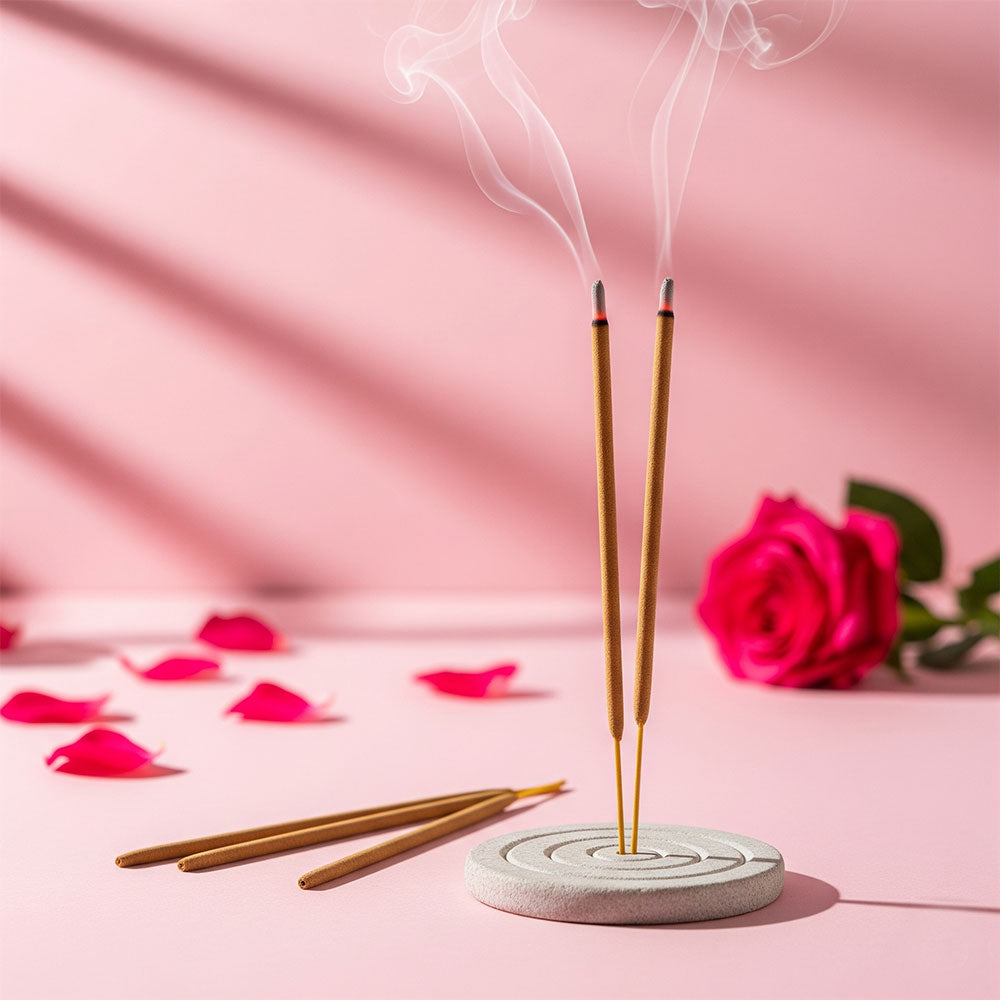 Purvae Gul Mehka | Heritage Incense Sticks (Wild Rose, Long-Lasting)