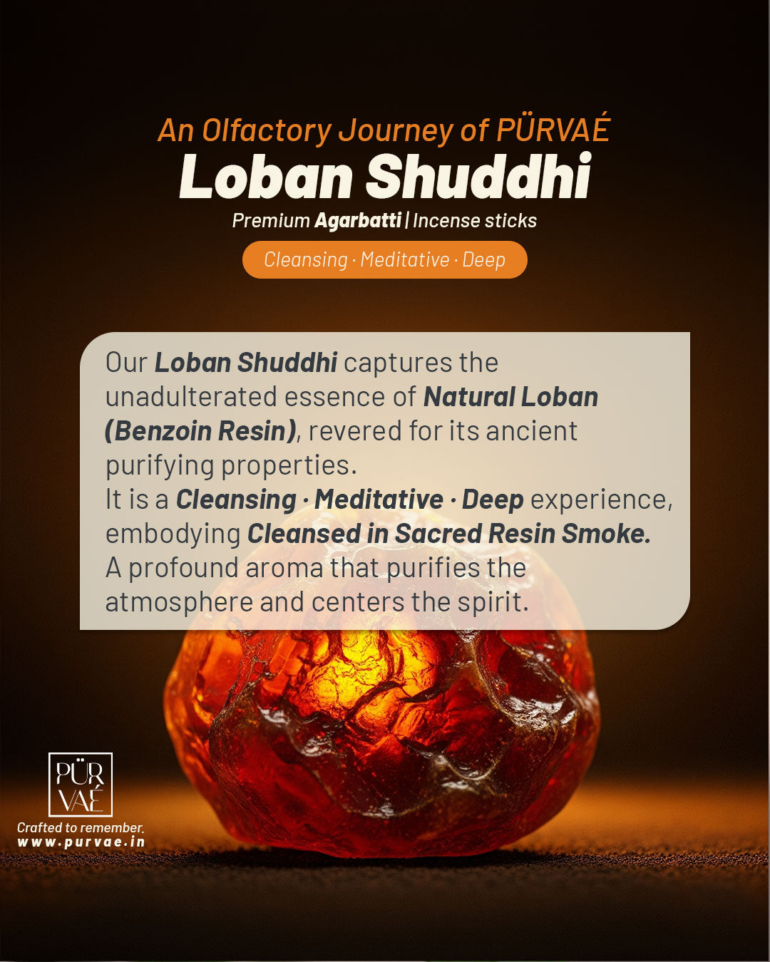 Purvae Loban Shuddhi | Heritage Incense Sticks (Sacred Resin, Long-Lasting)