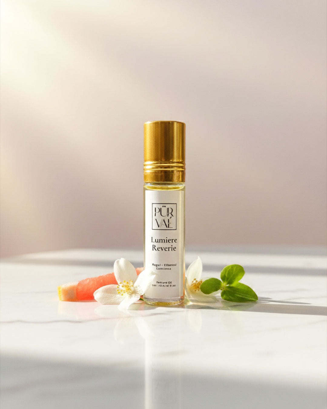 Purvae Lumiere Reverie | Roll-On Pure Perfume Oil (Unisex, 48 hrs Long-Lasting)