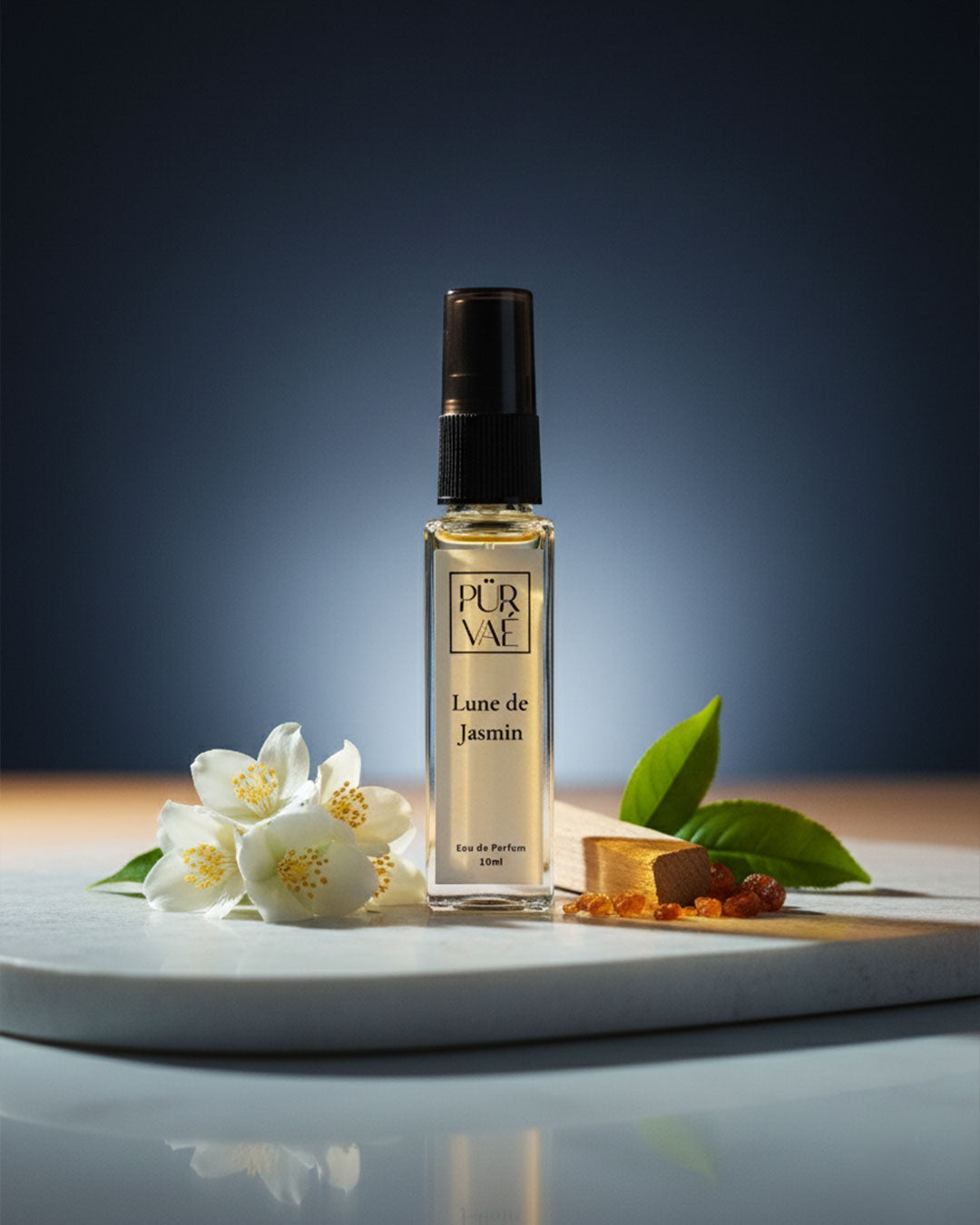 Purvae Lune de Jasmin | Eau de Parfum Spray (10 ml, Unisex, 8+ hrs Long-Lasting)