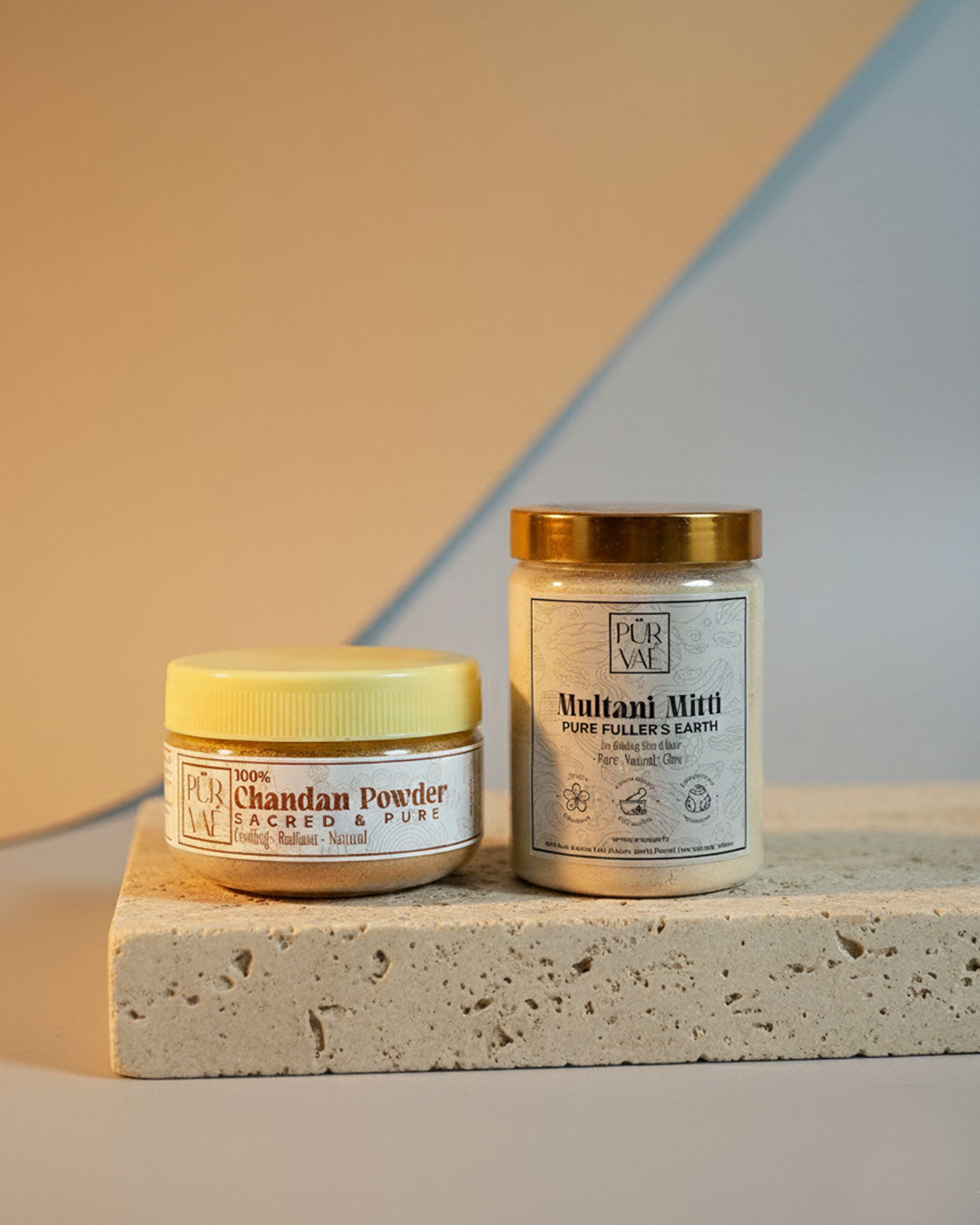 Purvae Balance Ritual | Sandalwood & Multani Mitti Duo for Balanced, Clarified Skin