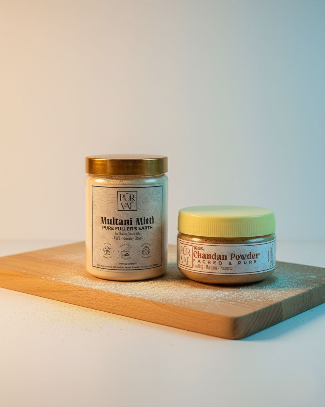 Purvae Balance Ritual | Sandalwood & Multani Mitti Duo for Balanced, Clarified Skin