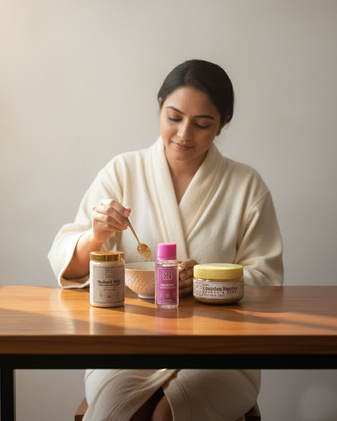 Purvae Ritual Lab | Multani Mitti, Sandalwood Powder & Rosewater Face Pack Collection