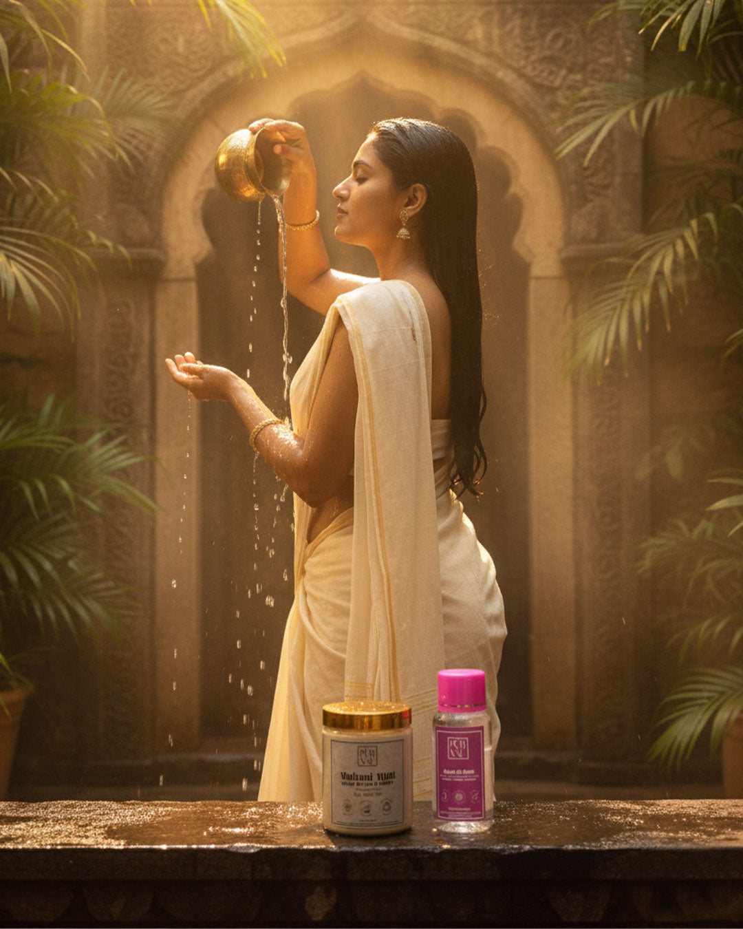 Purvae Scalp Ritual | Multani Mitti & Rosewater Duo for Hair & Scalp Detox