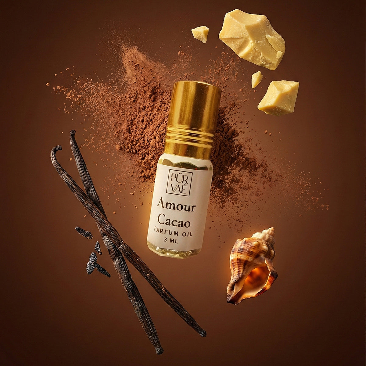 Purvae Amour Cacao | Pure Parfum Oil