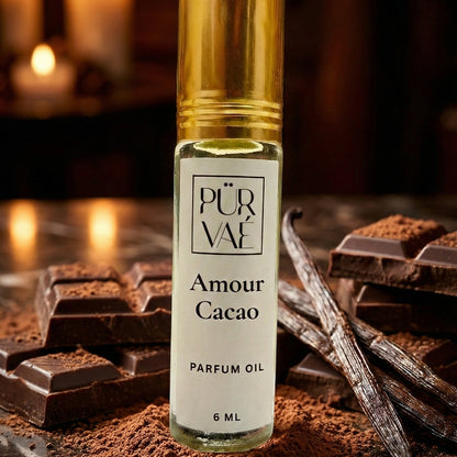 Amour Cacao – Dark Cocoa & Vanilla Parfum Oil Roll-On