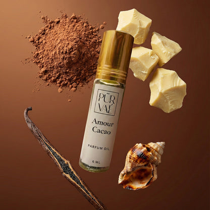 Amour Cacao – Dark Cocoa & Vanilla Parfum Oil Roll-On