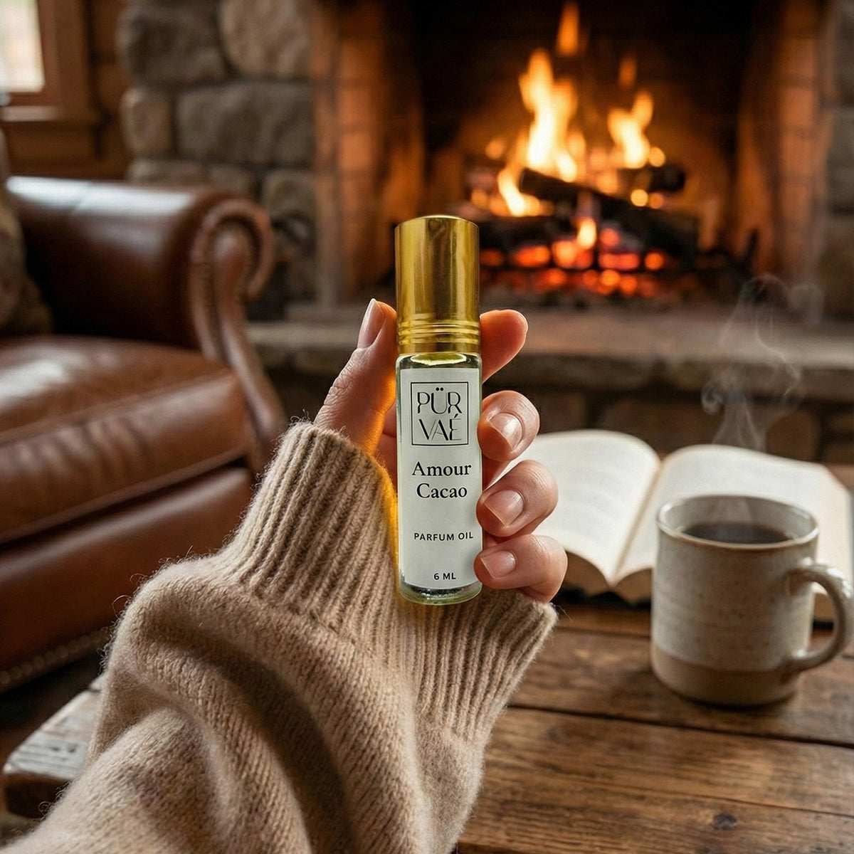 Amour Cacao – Dark Cocoa & Vanilla Parfum Oil Roll-On