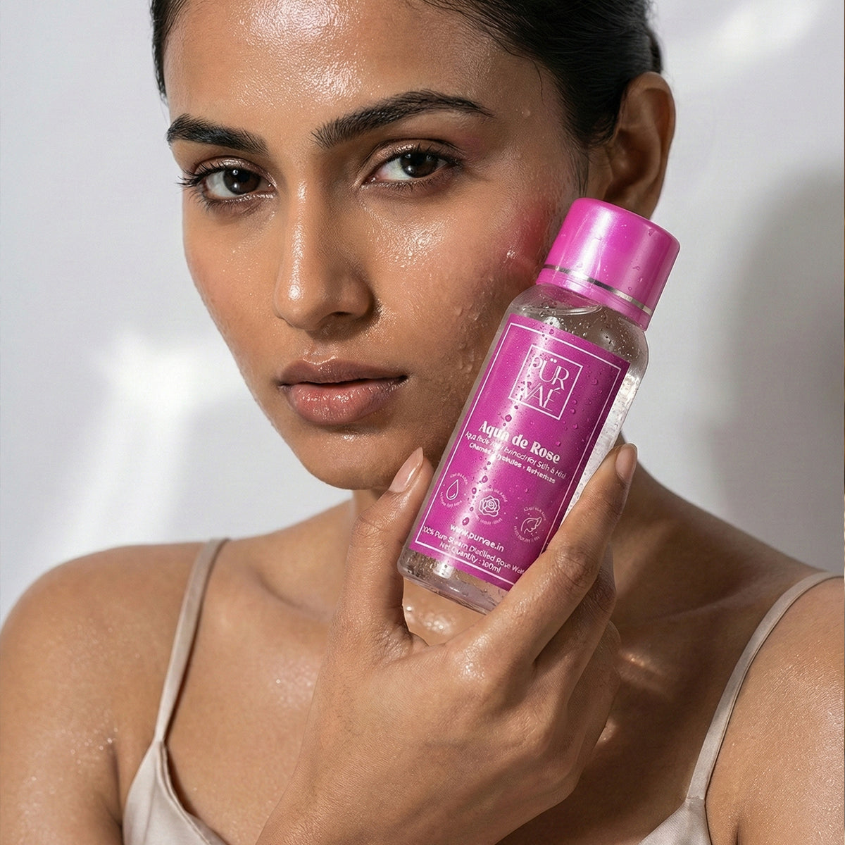 Purvae Aqua de Rose | Pure Steam-Distilled Rose Water