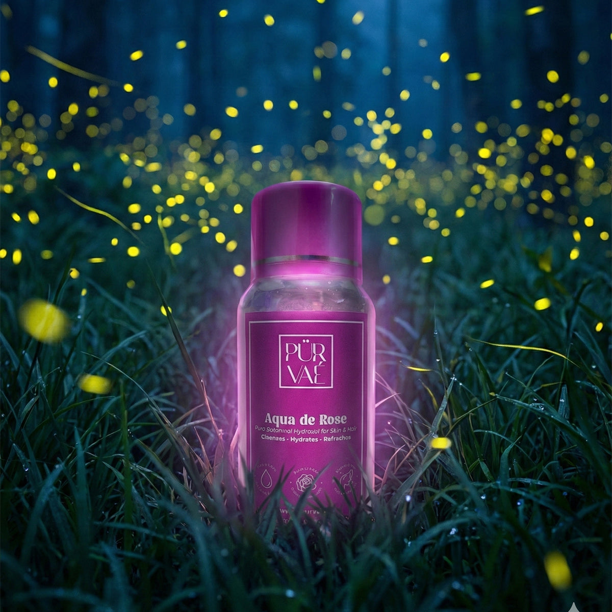 Purvae Aqua de Rose | Pure Steam-Distilled Rose Water