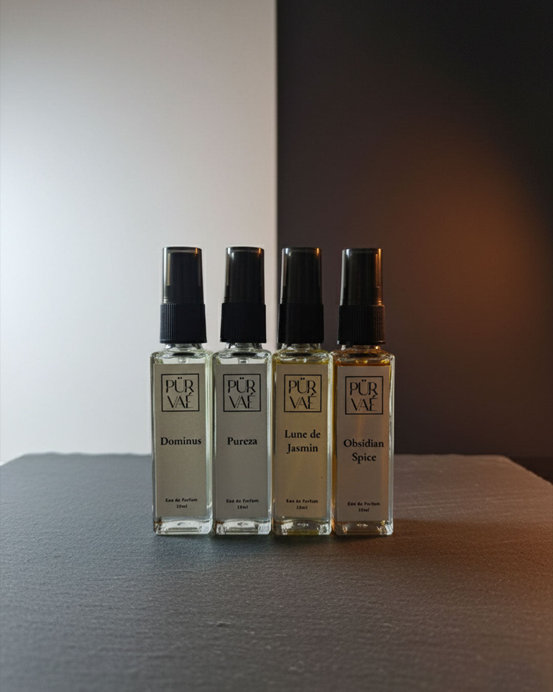 Purvae Aura Absolue – Perfume Set of 4 (Collector’s Signature) | Fresh · Strong · Refined