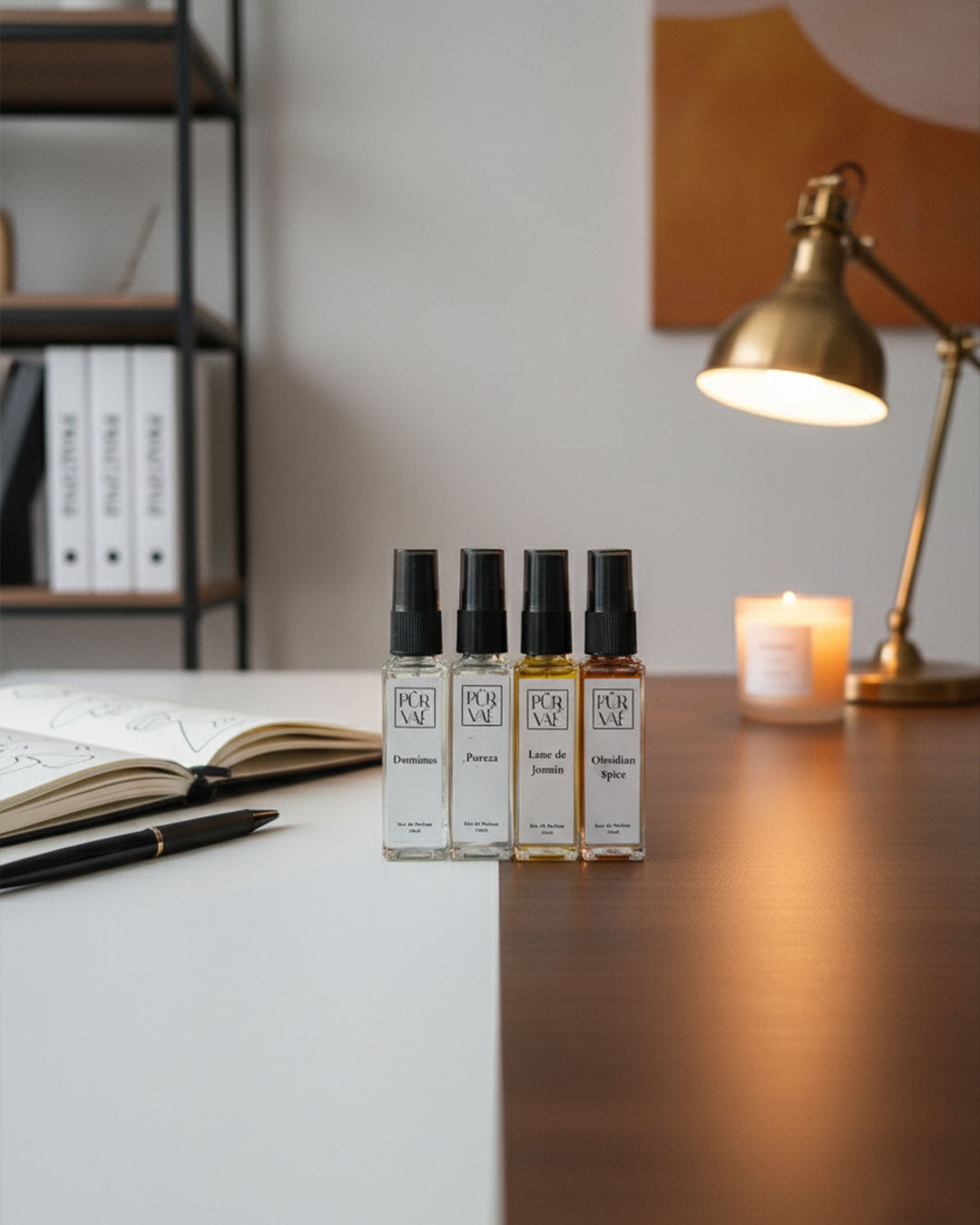 Purvae Aura Absolue – Perfume Set of 4 (Collector’s Signature) | Fresh · Strong · Refined