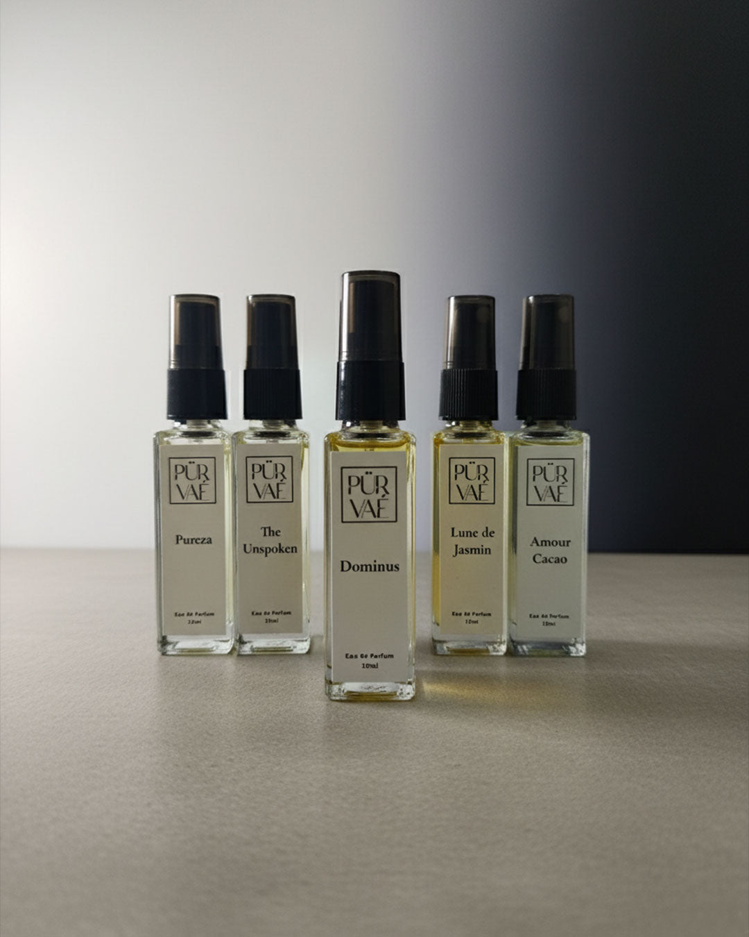 Purvae Celestial Duality – Perfume Set of 5 (Unisex Harmony) | Balanced, Year-Round Collection