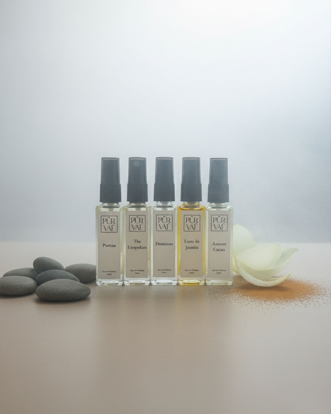 Purvae Celestial Duality – Perfume Set of 5 (Unisex Harmony) | Balanced, Year-Round Collection