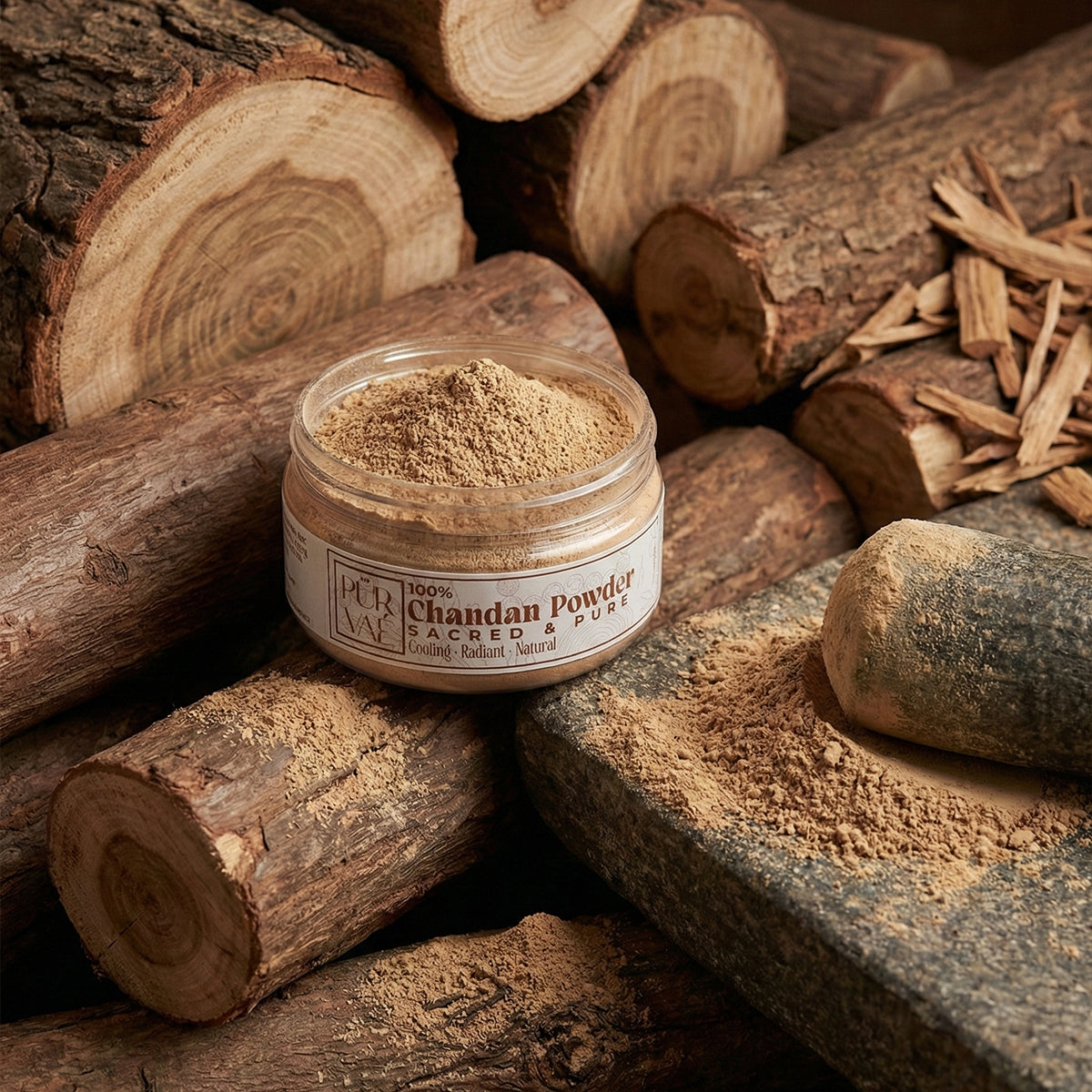Purvae Pure Chandan Powder | 100% Natural Sandalwood