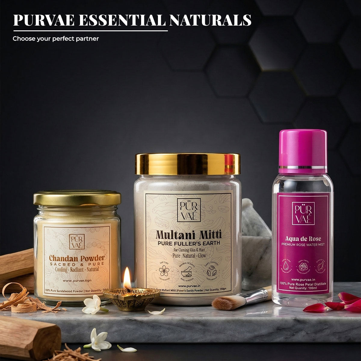 Purvae Pure Chandan Powder | Flawless Radiance