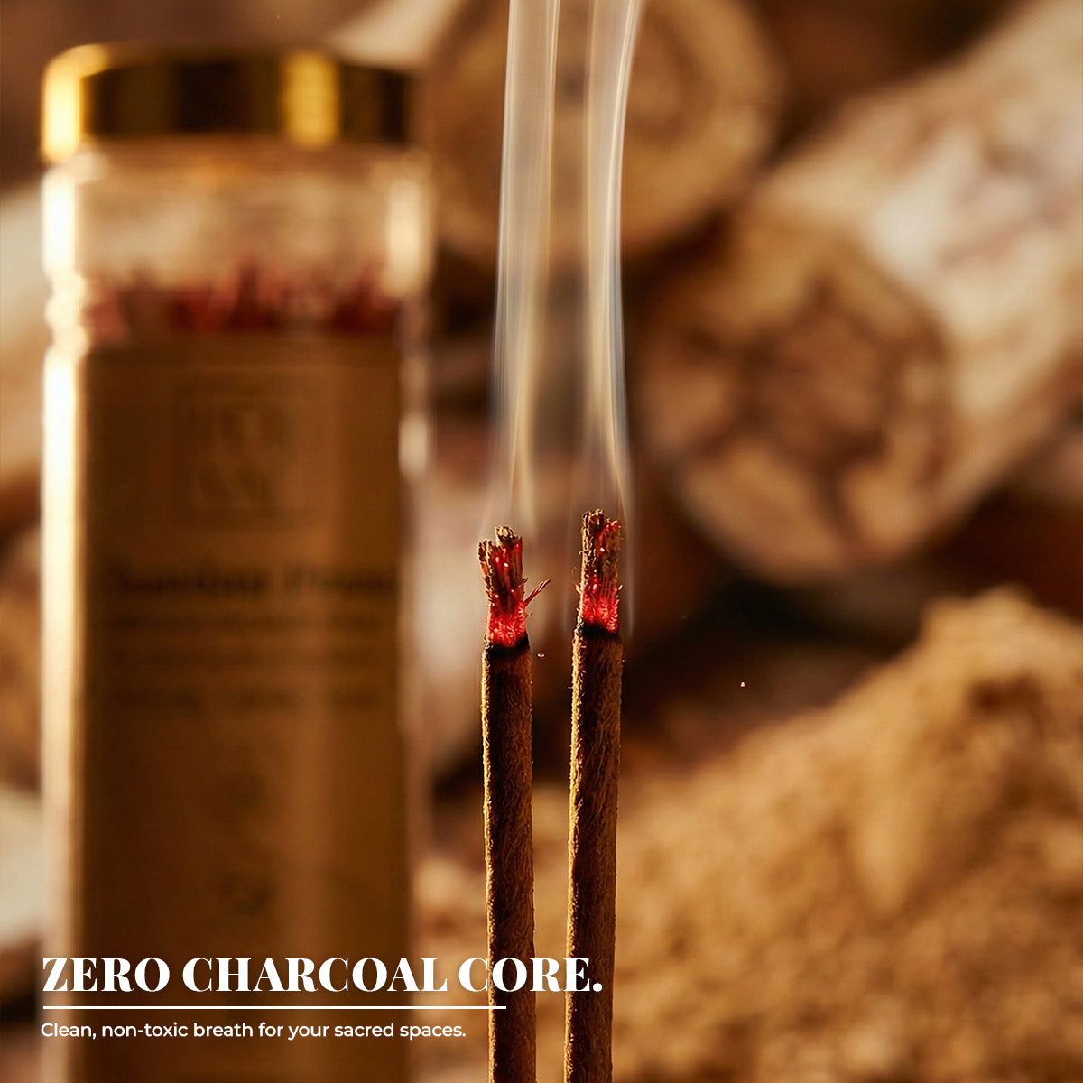 Chandan Prana | Heritage Incense Sticks (Natural Sandalwood, Long-Lasting)