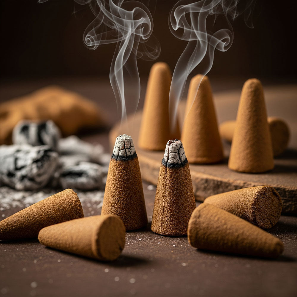 Purvae Gugal Aahlaad | Authentic Incense Cones (Natural Resin Dhoop Cones, Long-Lasting)