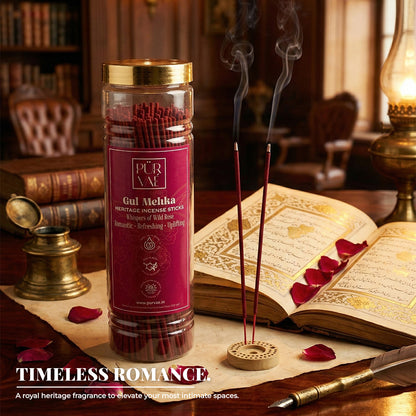 Gul Mehka | Heritage Incense Sticks (Wild Rose, Long-Lasting)