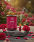 Purvae Gul Ras | Authentic Incense Cones (Natural Rose Dhoop Cones, Long-Lasting)