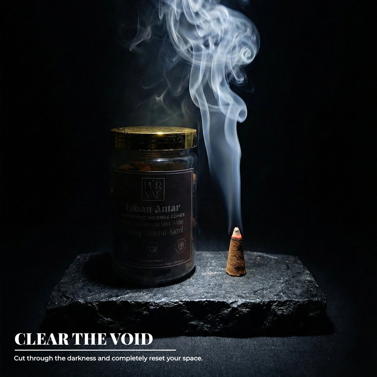 Purvae Loban Antar | Authentic Incense Cones (Natural Resin Dhoop Cones, Long-Lasting)