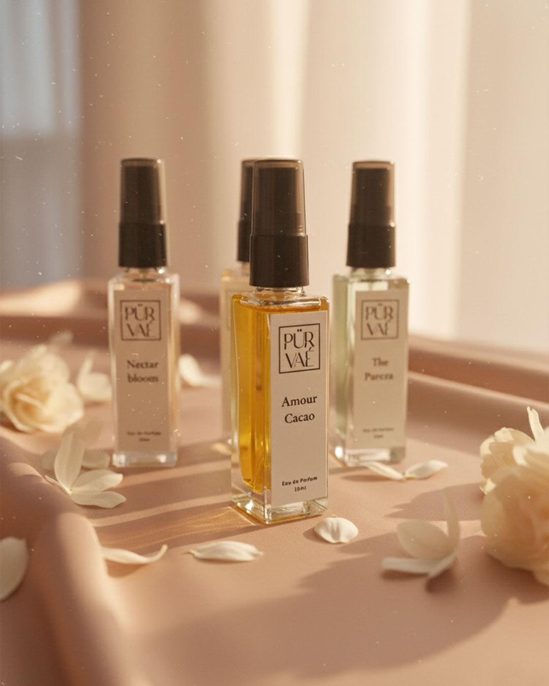 Purvae Luminous Reverie – Perfume Set of 5 (For Her) | Long-Lasting Floral & Sweet Collection