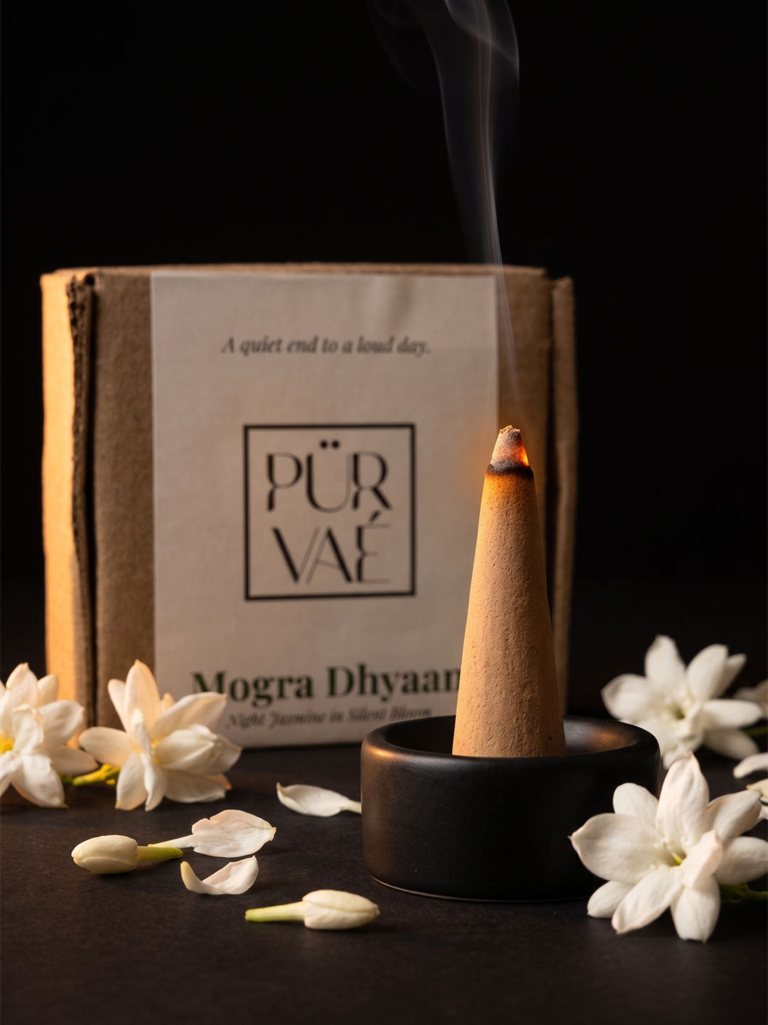 Mogra Dhyaan — Night Jasmine Dhoop Cones