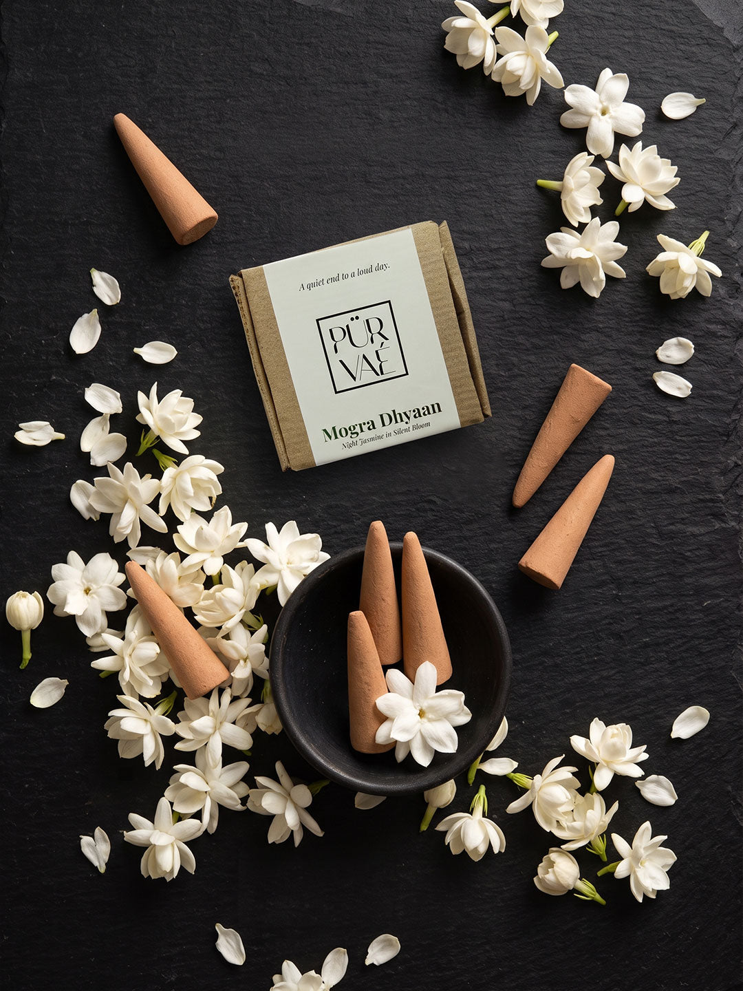 Mogra Dhyaan — Night Jasmine Dhoop Cones