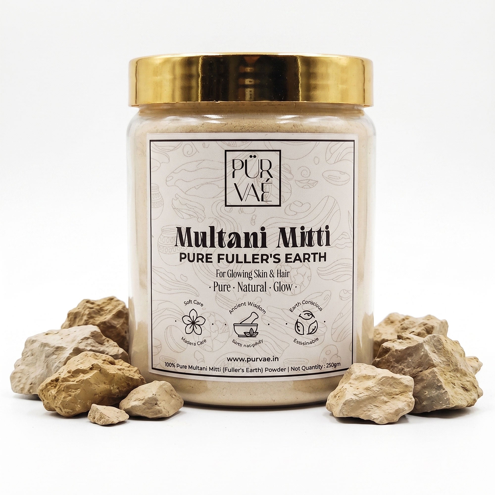 Purvae Multani Mitti | Pure Fuller's Earth Powder