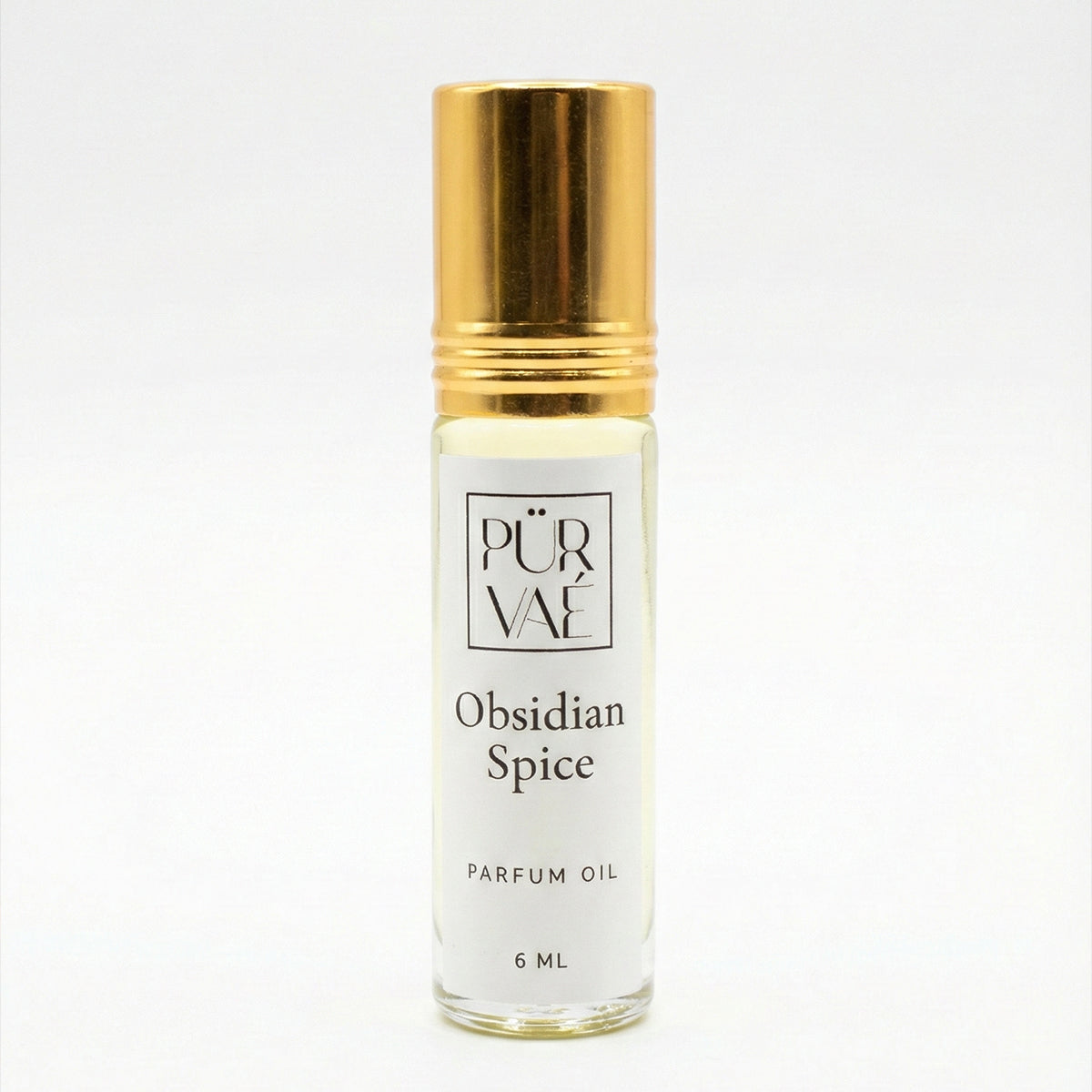 Obsidian Spice – Saffron, Oud & Amber Parfum Oil Roll-On