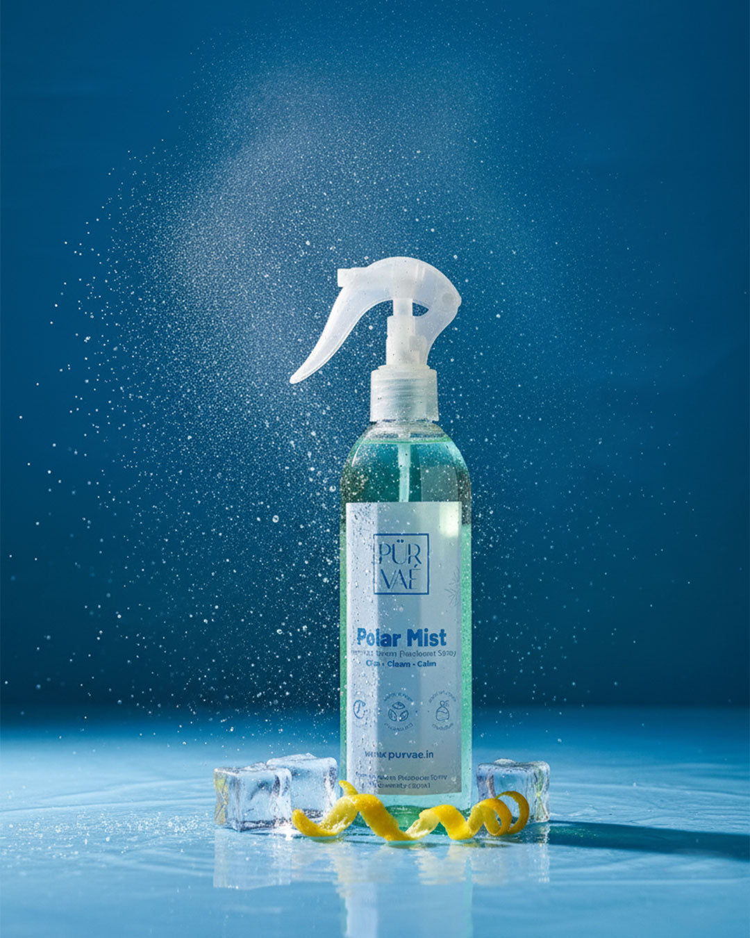 Purvae Polar Mist | Premium Room Freshener Spray (250 ml, Long-Lasting, Perfume-Grade)