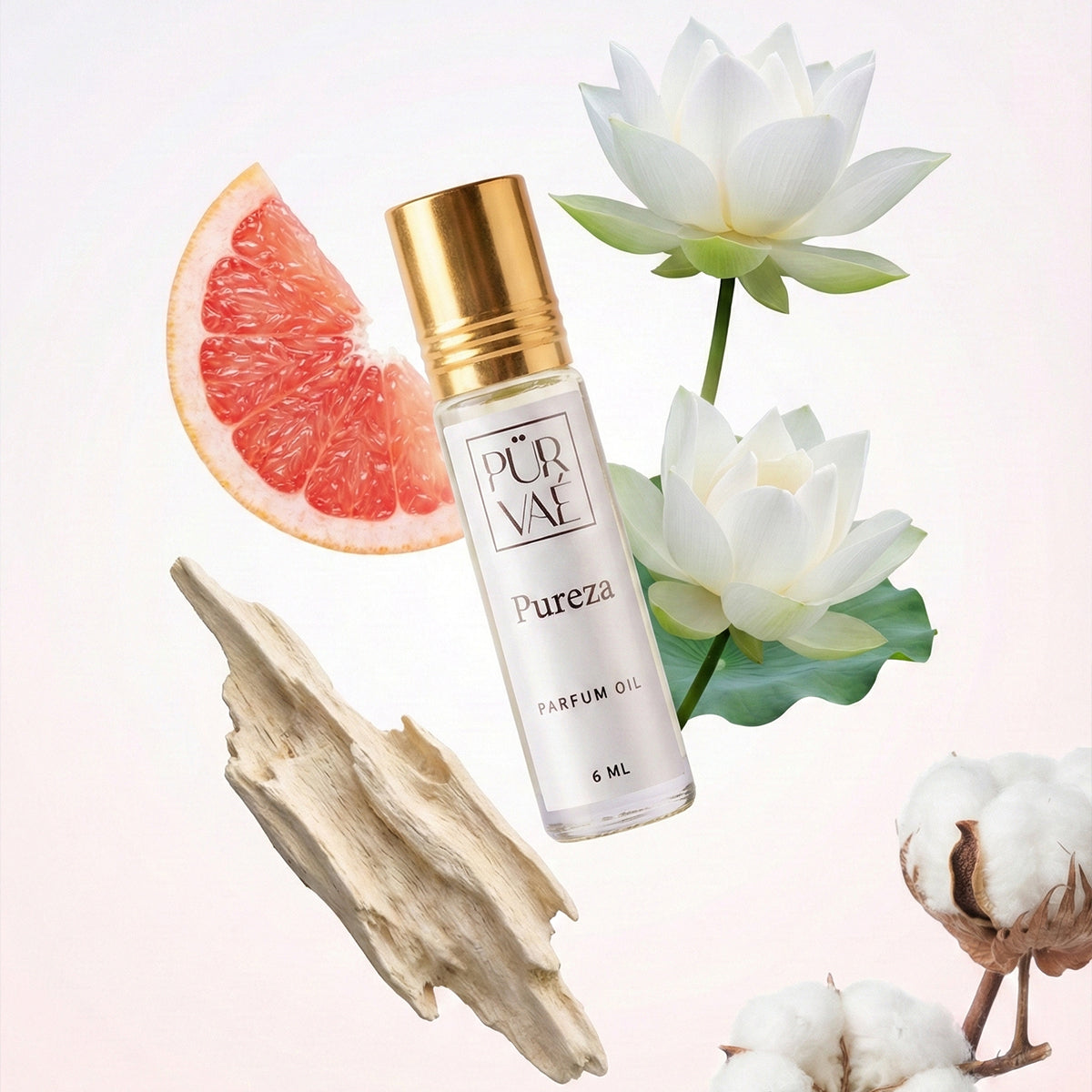 Pureza – White Oud, Lotus & Musk Parfum Oil Roll-On