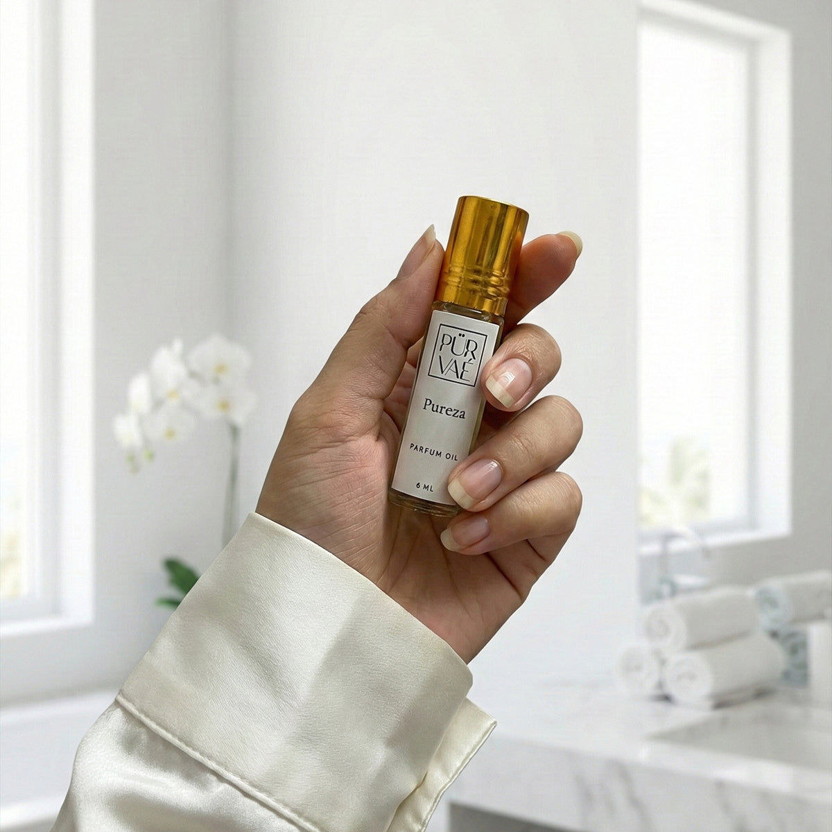 Pureza – White Oud, Lotus & Musk Parfum Oil Roll-On