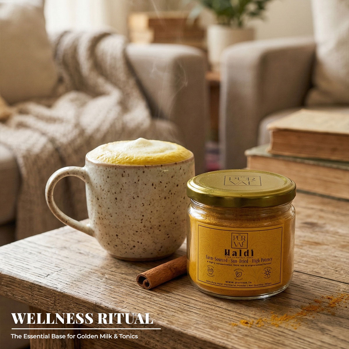 Purvae Pure Haldi Powder | High-Potency Farm-Sourced Turmeric