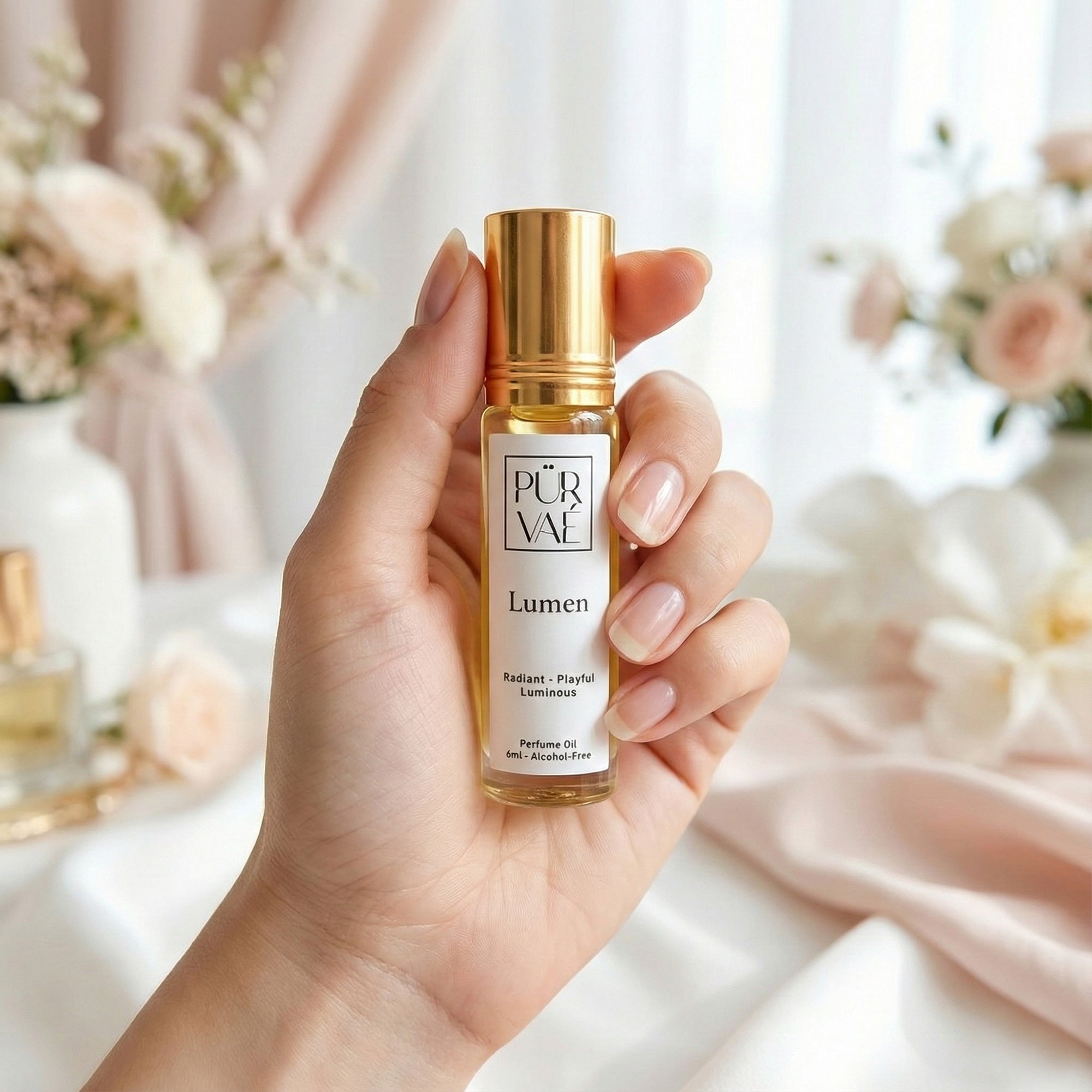 Purvae Lumen | Roll-On Pure Perfume Oil (Unisex, 48 hrs Long-Lasting)
