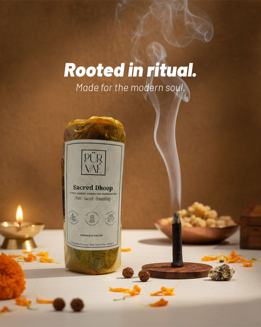 Sacred Dhoop | Pure Wet Dhoop Paste Log for Rituals & Purification