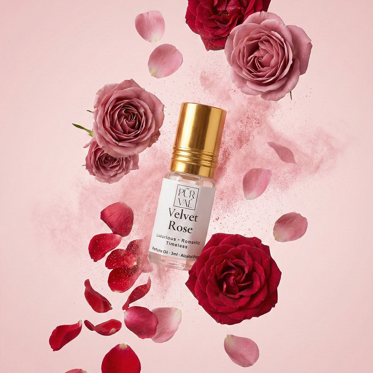 Velvet Rose – Damask Rose & Sandalwood Parfum Oil Roll-On