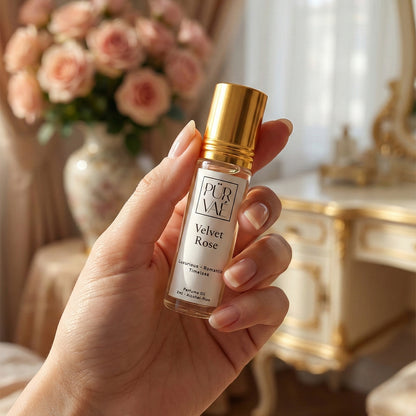 Velvet Rose – Damask Rose & Sandalwood Parfum Oil Roll-On