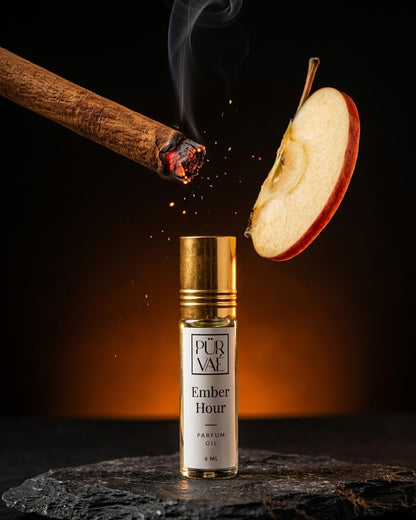 Cinnamon ember sparks rising for Ember Hour parfum oil